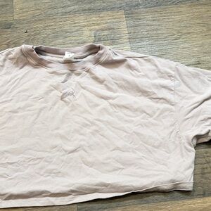 Alphalete Women's Crop Top in Light Beige